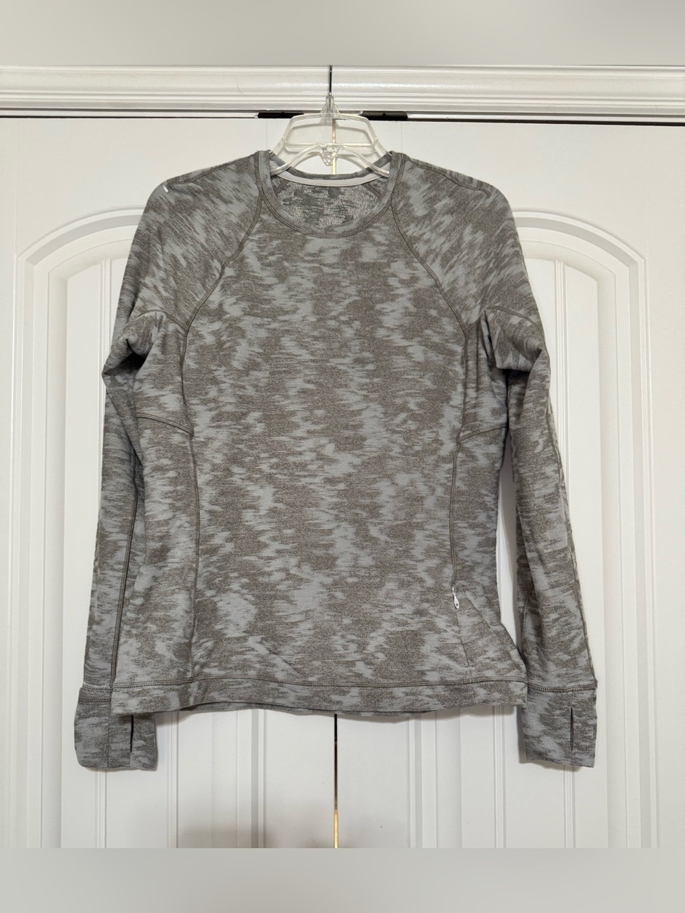 Lululemon Its Rulu Run Long Sleeve Shirt Data Rush Jacquard White Opal/Rover